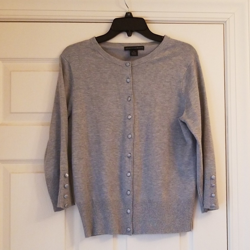 Like new! Classic gray cardigan